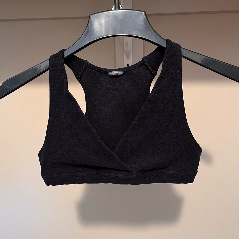 oiselle Black Racerback Lux Bra